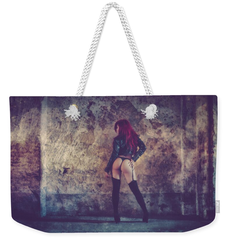 Adult Weekender Tote Bag featuring the photograph Pretty things are going to Hell by Traven Milovich