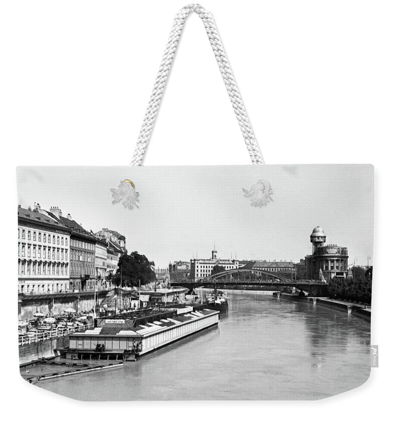 1920s River Danube in Vienna, Austria, Old Europe Weekender Tote Bag by  Paul Ranky - Pixels