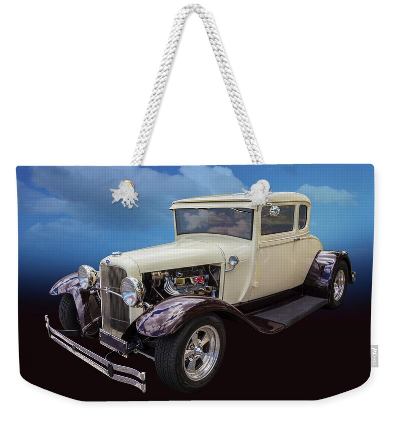 Car Weekender Tote Bag featuring the photograph 1929 Coupe by Keith Hawley