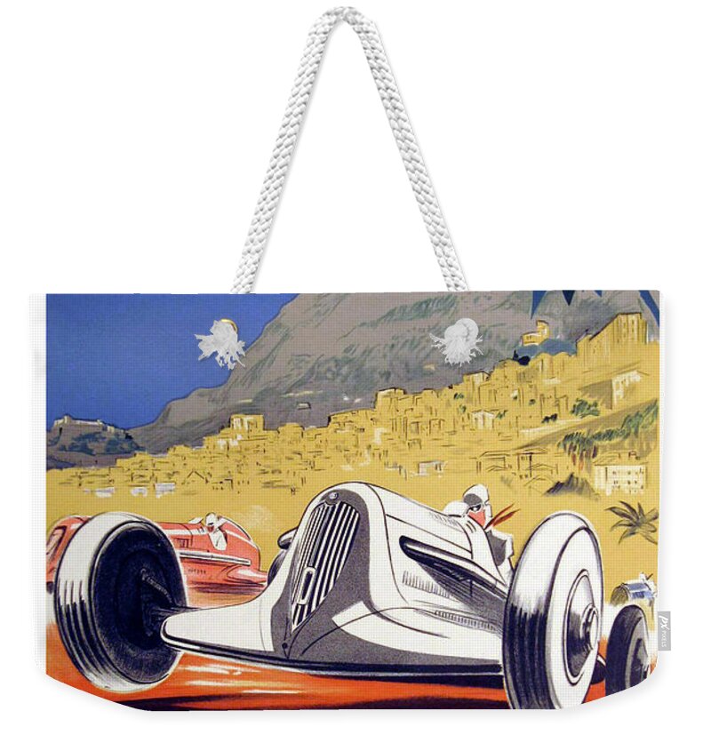 1935 Monaco Grand Prix Weekender Tote Bag featuring the photograph 1935 Monaco Grand Prix by Jon Neidert