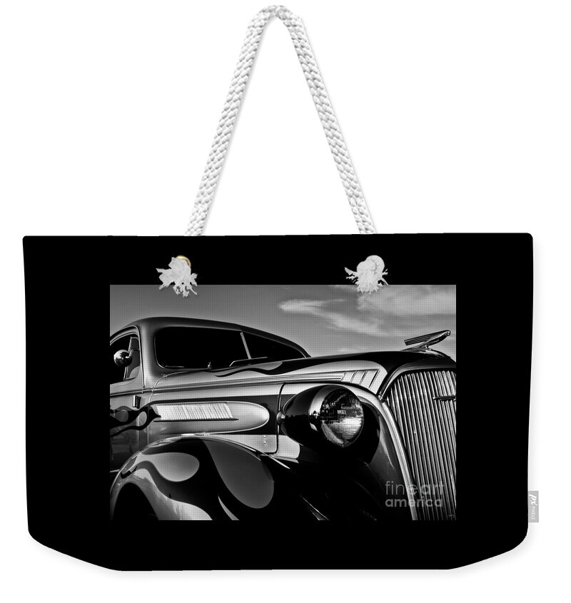 1937 Chevy Coupe Weekender Tote Bag featuring the photograph 1937 Chevy Coupe by Imagery by Charly