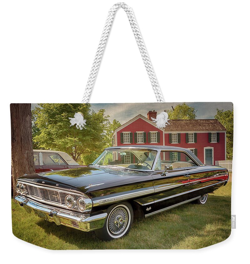 Ford Weekender Tote Bag featuring the photograph 1964 Ford Galaxie 500 XL by Susan Rissi Tregoning