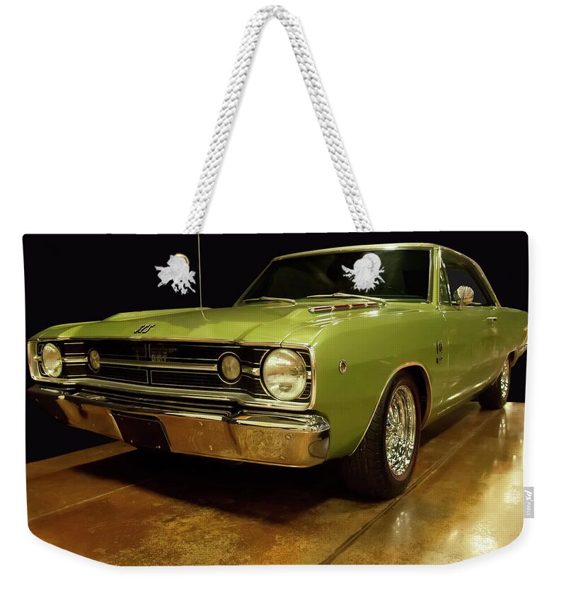 1968 Dodge Dart Gts Weekender Tote Bag featuring the photograph 1968 Dodge Dart GTS by Flees Photos