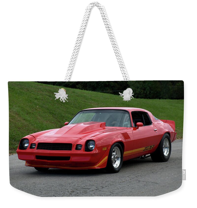 1974 Weekender Tote Bag featuring the photograph 1974 Camaro Z28 by Tim McCullough