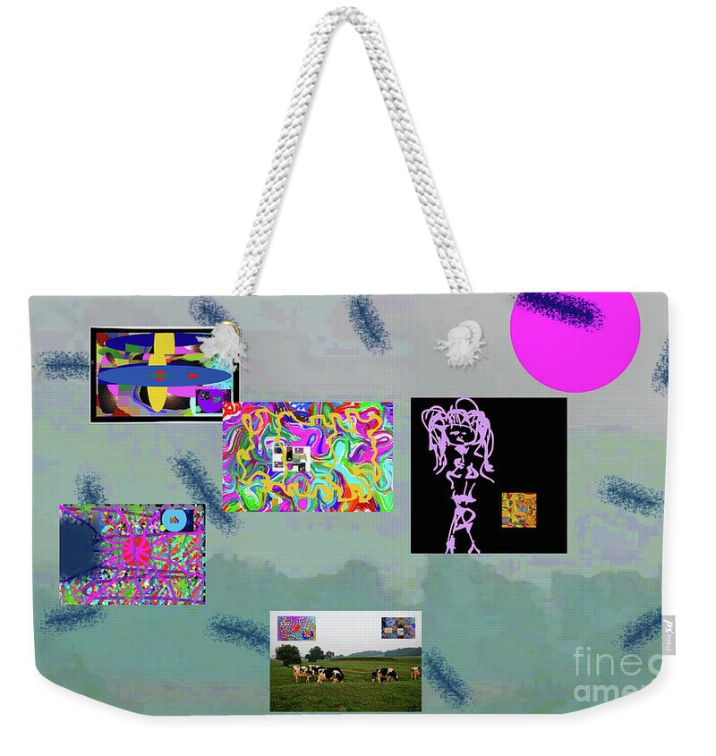  Weekender Tote Bag featuring the digital art 2-12-2057f by Walter Paul Bebirian
