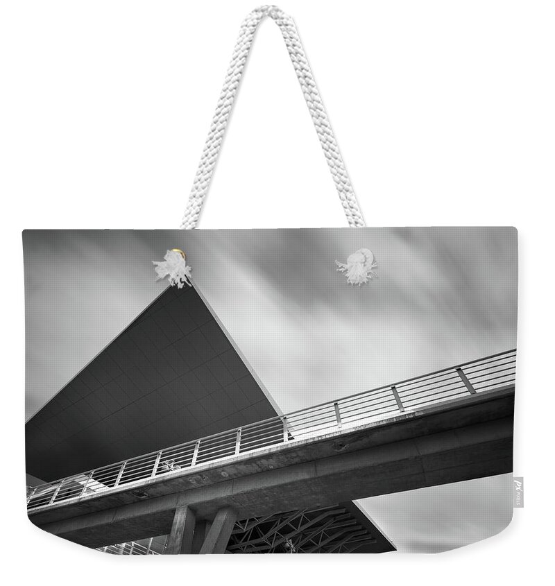 Architecture Weekender Tote Bag featuring the photograph Architectural details of modern buildings. #3 by Michalakis Ppalis