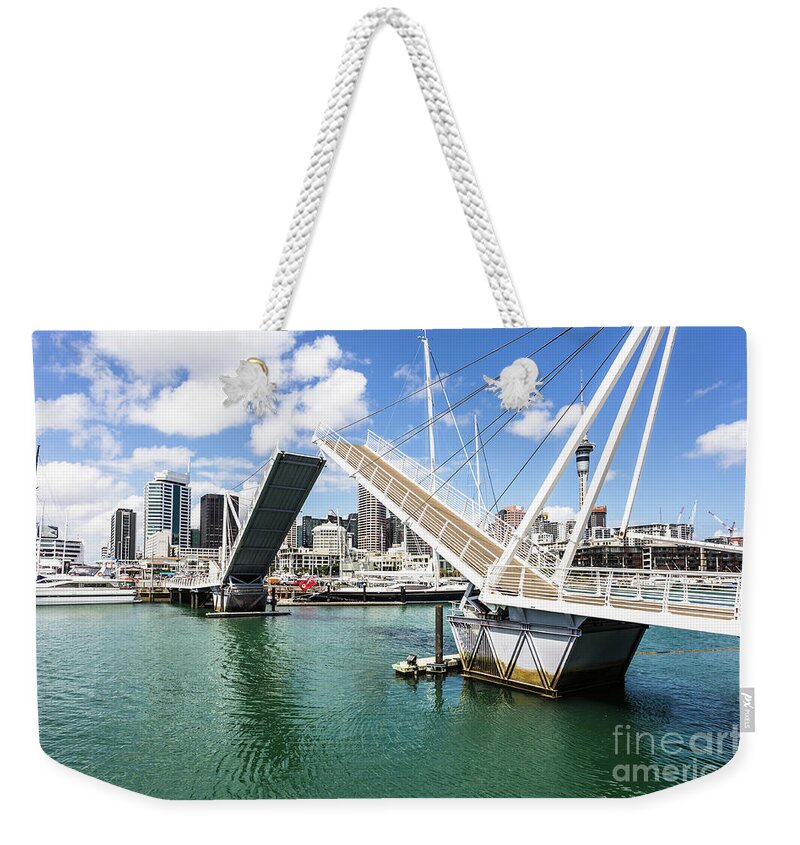 Auckland Weekender Tote Bag featuring the photograph Auckland marina in New Zealand #2 by Didier Marti