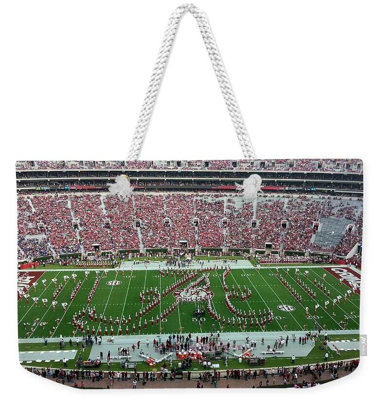 Gameday Weekender Tote Bag featuring the photograph Bama A Panorama #2 by Kenny Glover