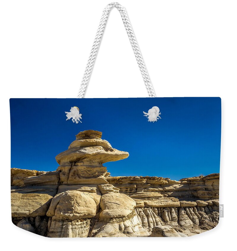 New Mexico Weekender Tote Bag featuring the photograph Bisti Badlands #2 by Ron Pate