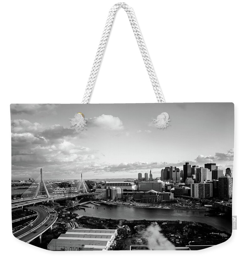 Boston Weekender Tote Bag featuring the photograph Boston Sunset #3 by Mountain Dreams