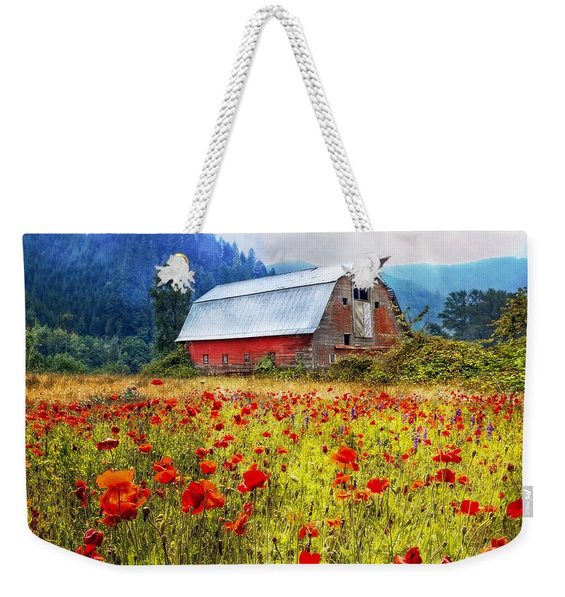 Appalachia Weekender Tote Bag featuring the photograph Country Charm #3 by Debra and Dave Vanderlaan