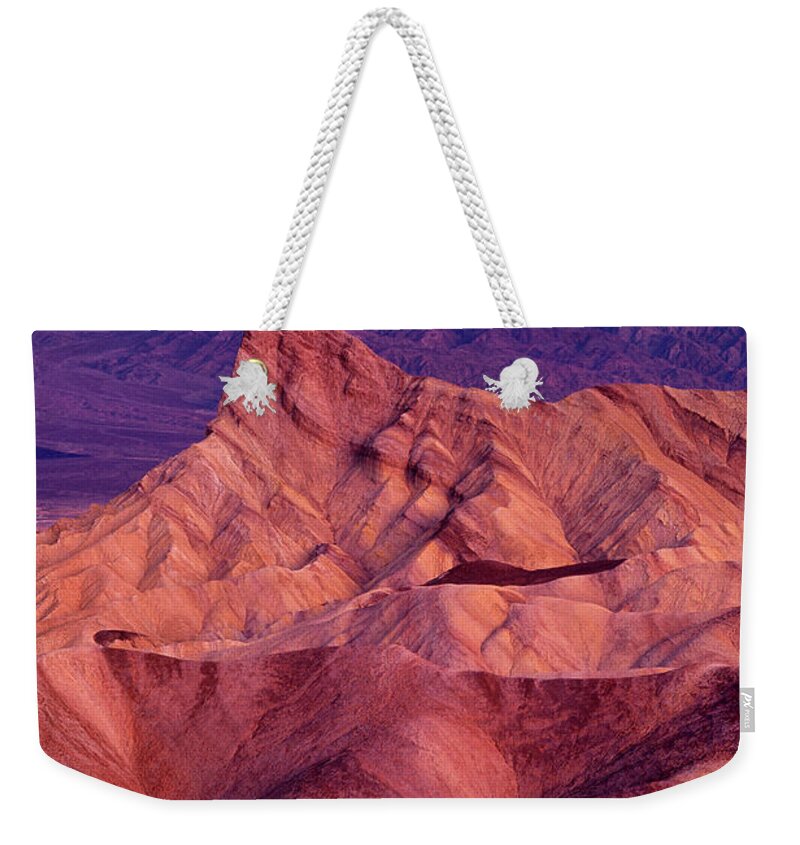 Dave Welling Weekender Tote Bag featuring the photograph Dawn Zabriski Point Death Valley National Park California #2 by Dave Welling