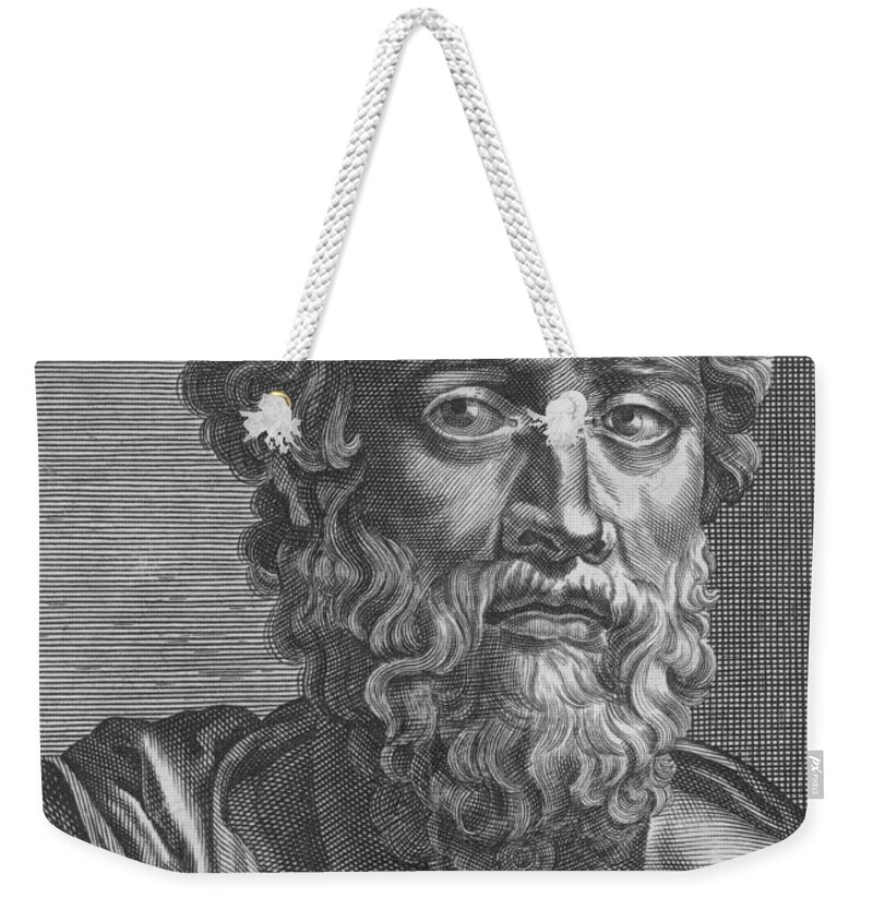 History Weekender Tote Bag featuring the photograph Demosthenes, Ancient Greek Orator #2 by Photo Researchers