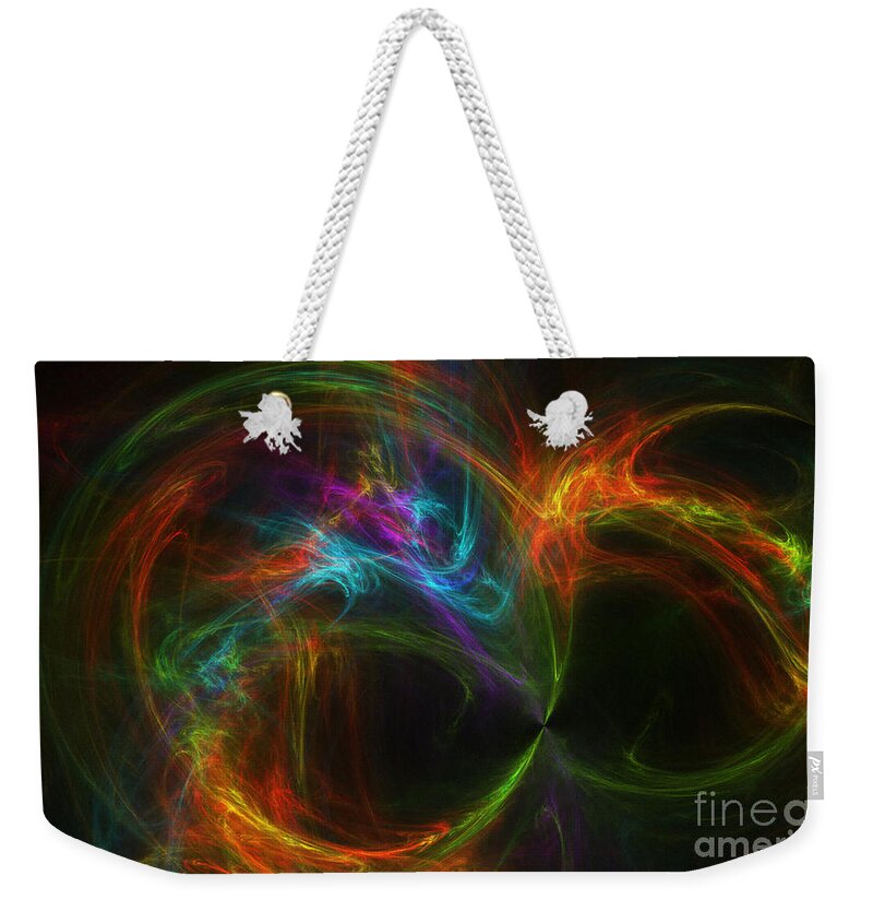 Green Weekender Tote Bag featuring the photograph Experiment 7 by Geraldine DeBoer
