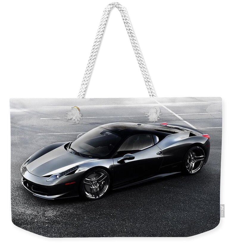 Ferrari Weekender Tote Bag featuring the photograph Ferrari #2 by Jackie Russo