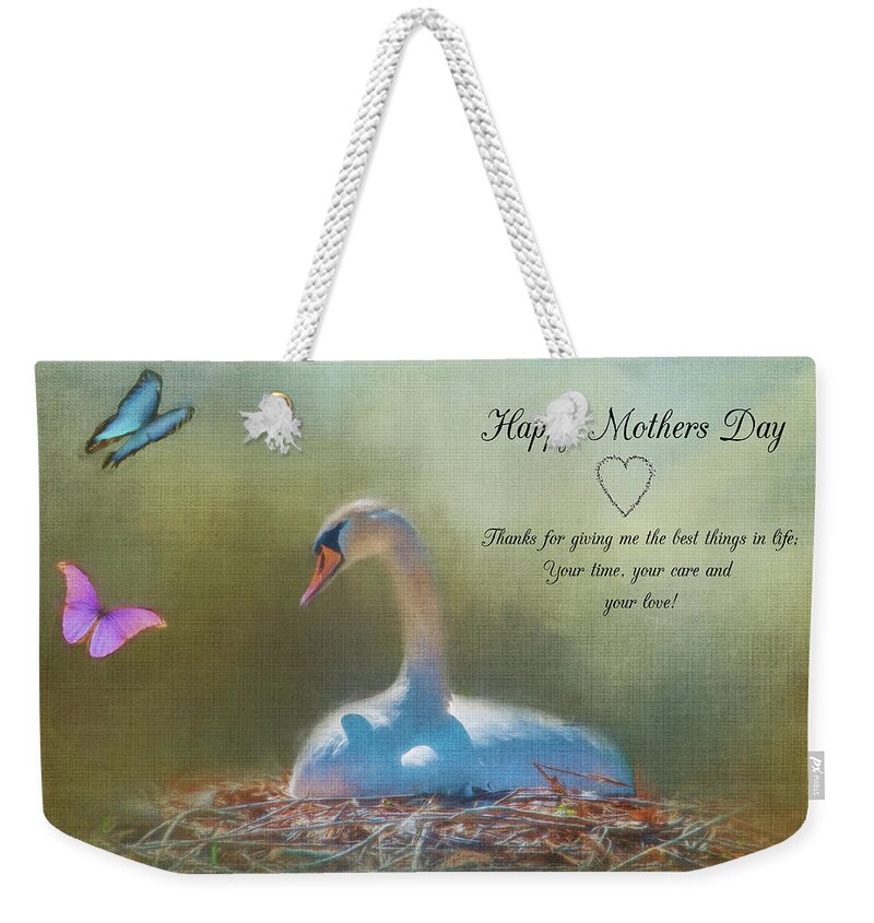 Mother Weekender Tote Bag featuring the photograph Happy Mothers Day by Cathy Kovarik