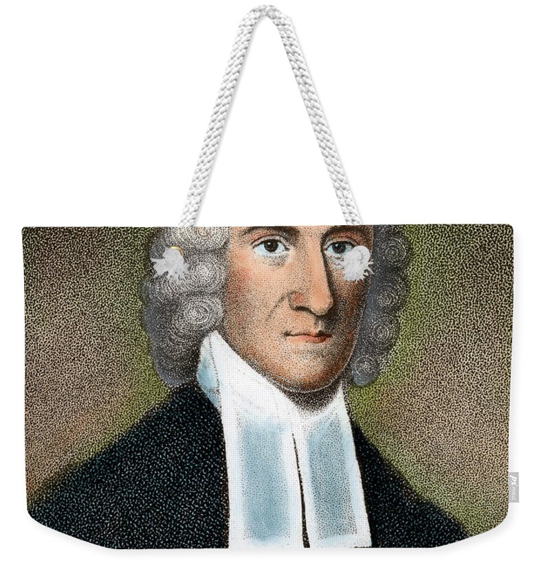 18th Century Weekender Tote Bag featuring the photograph Jonathan Edwards #2 by Granger