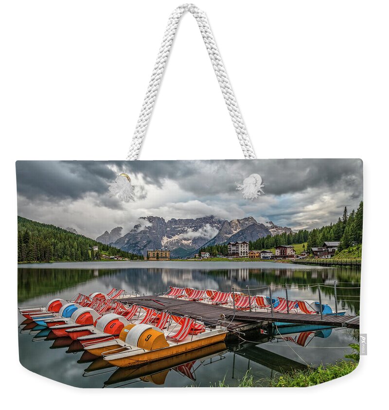 Lake Misurina Weekender Tote Bag featuring the photograph Lago di Misurina - Italy #2 by Joana Kruse