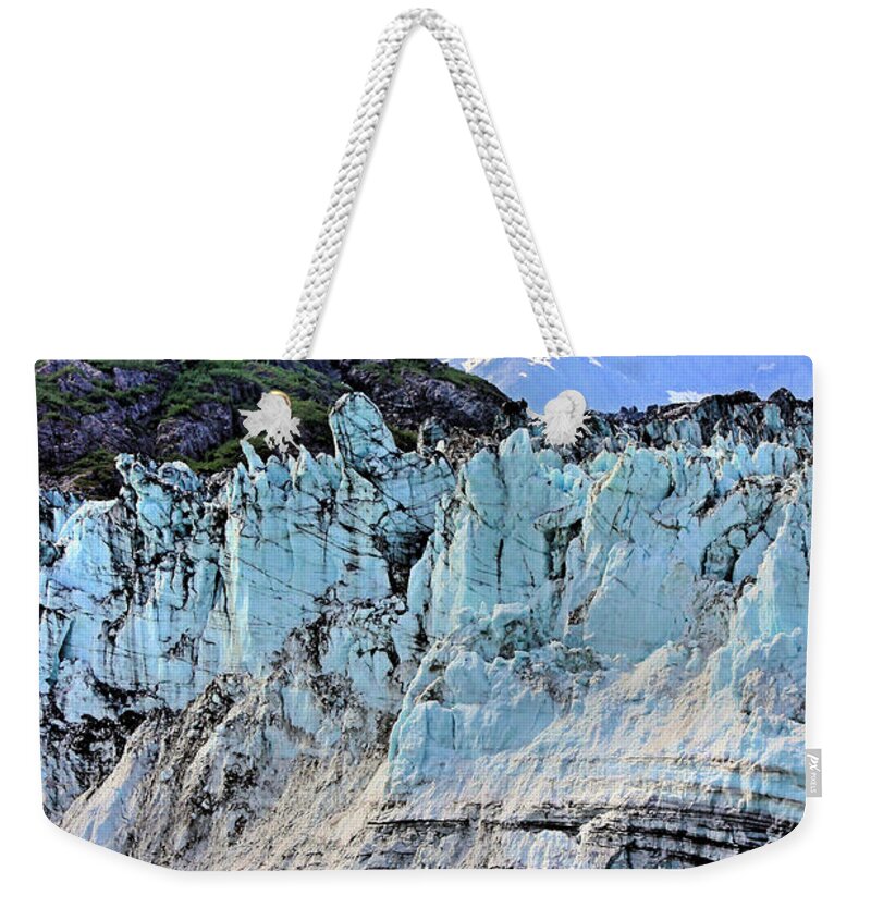 Lamplugh Glacier Weekender Tote Bag featuring the photograph Lamplugh Glacier #2 by Kristin Elmquist