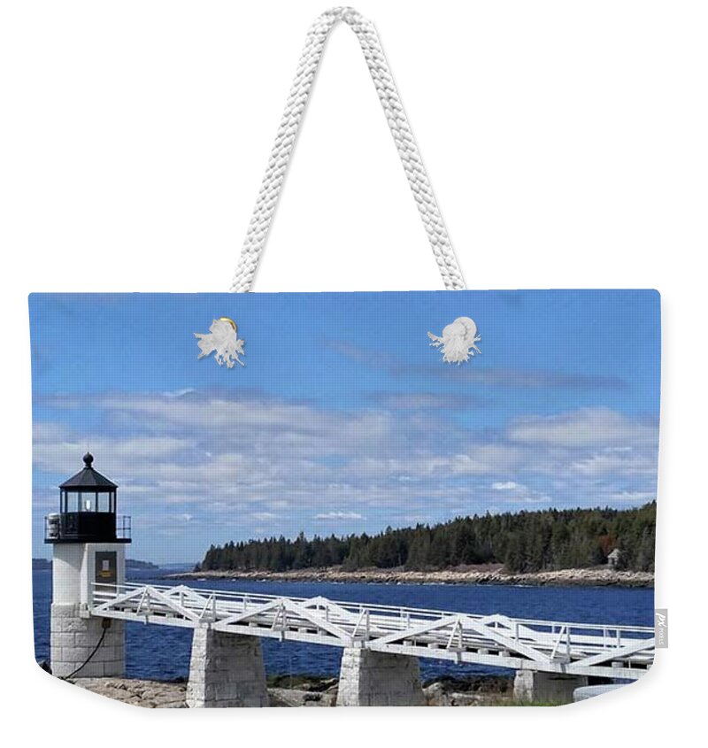Lighthouses Weekender Tote Bag featuring the photograph Marshall Point Lighthouse #2 by Jewels Hamrick