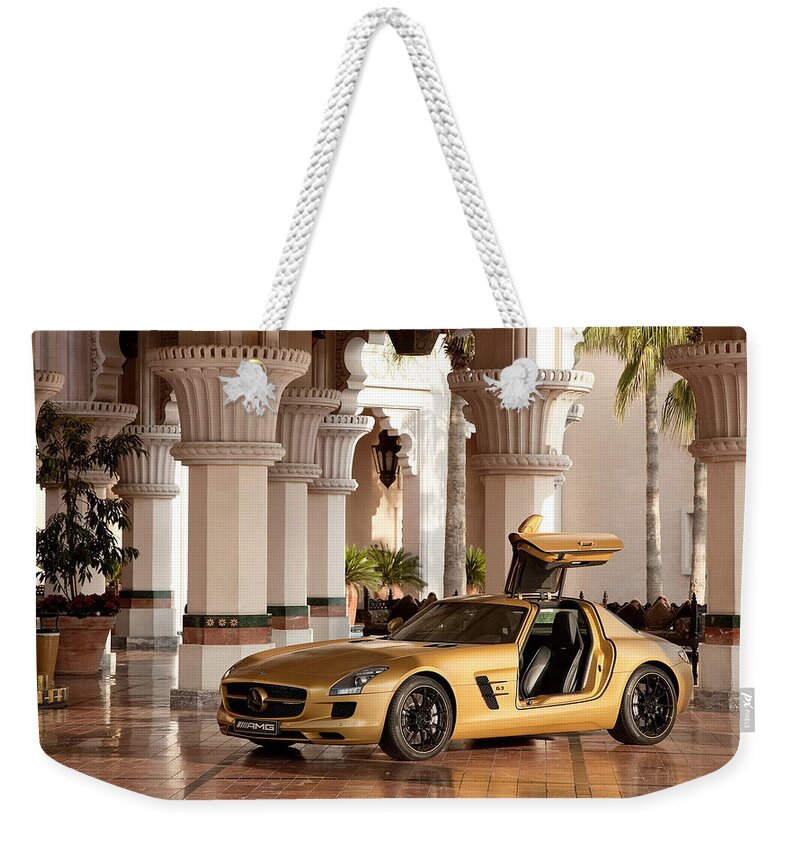 Mercedes Weekender Tote Bag featuring the photograph Mercedes #2 by Jackie Russo