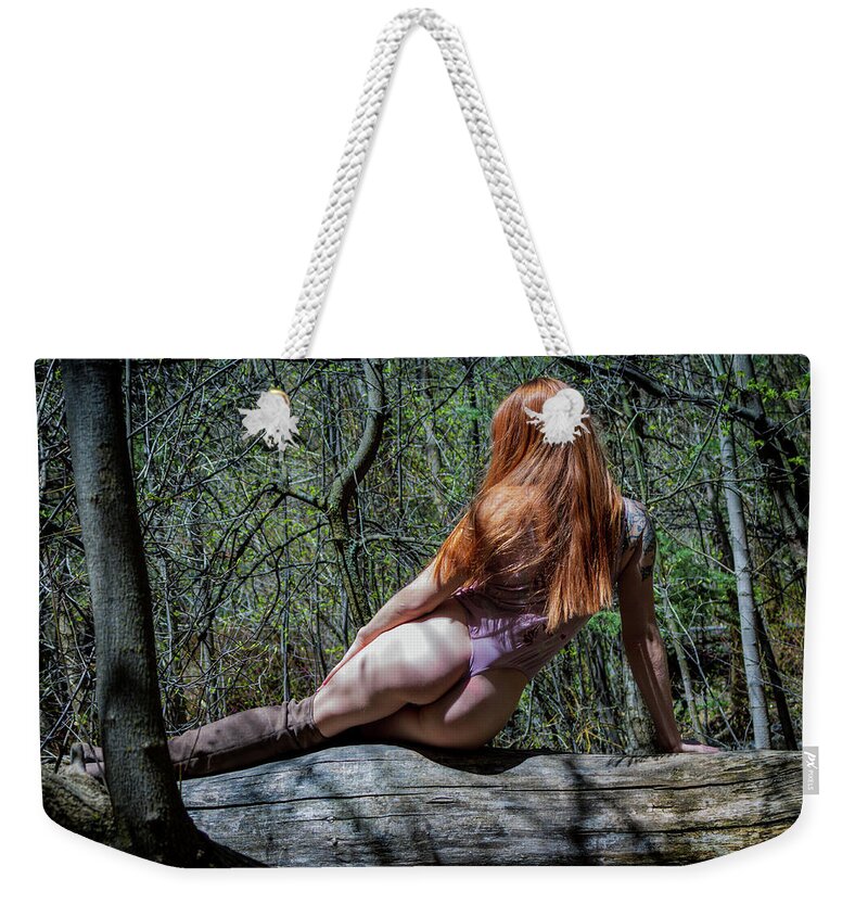 Outdoors Weekender Tote Bag featuring the photograph Michela #2 by La Bella Vita Boudoir