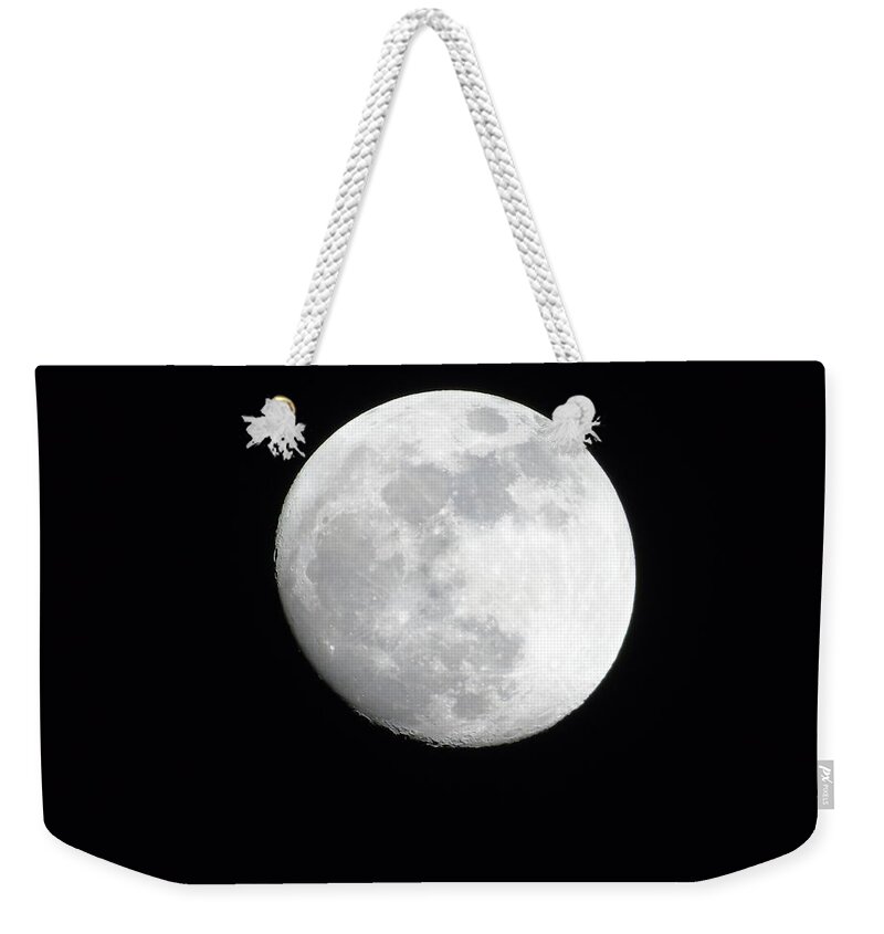 Moon Weekender Tote Bag featuring the photograph Moonlight #2 by Yohana Negusse
