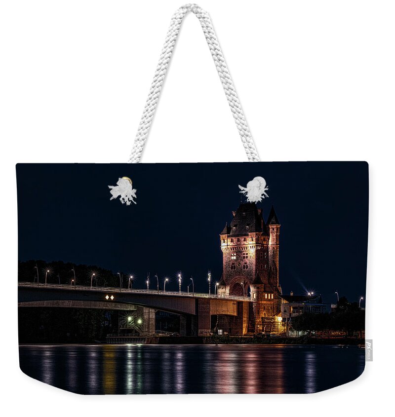 Worms Weekender Tote Bag featuring the photograph Nibelungenbruecke #3 by Marc Braner