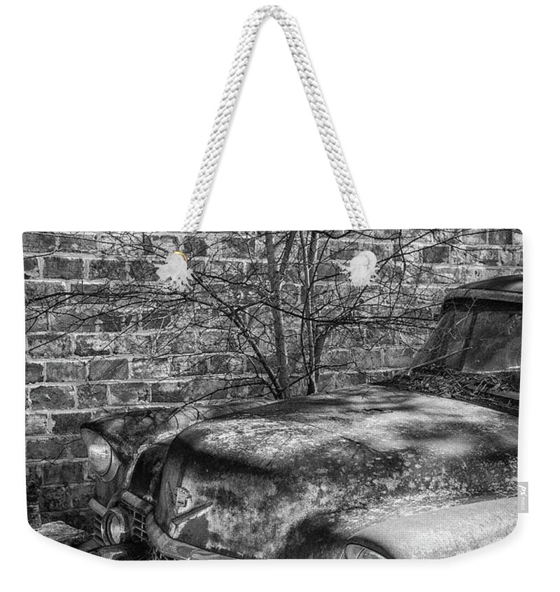 Old Cadillac Weekender Tote Bag featuring the photograph Old Cadillac #2 by Matthew Pace