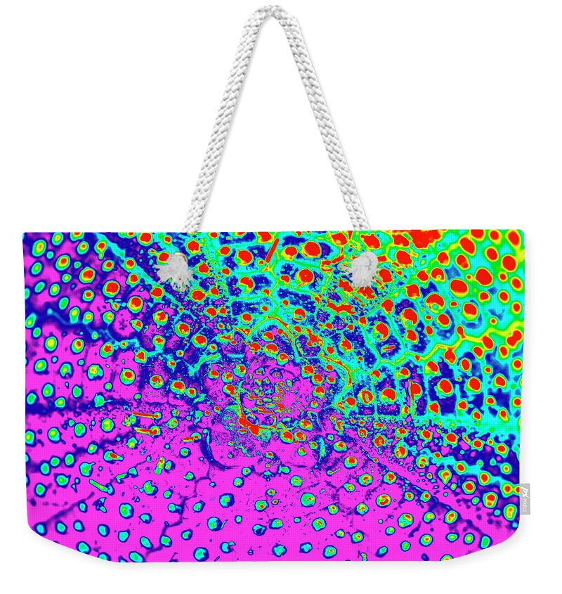 Sea Urchin Weekender Tote Bag featuring the photograph Outer Space #3 by Heiko Koehrer-Wagner