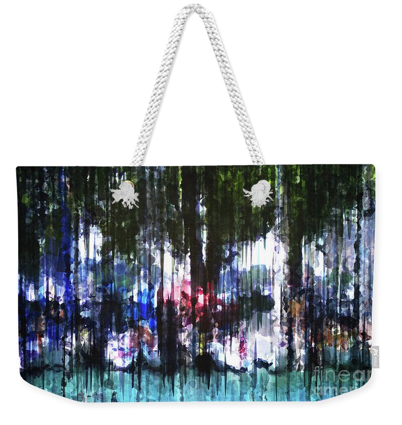 Dyc Weekender Tote Bag featuring the digital art Sailboats In Dock #2 by Phil Perkins