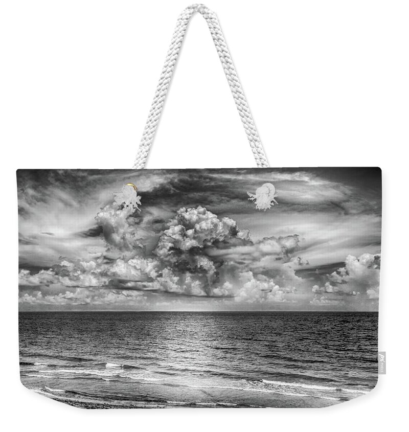 South Florida # Cloudy # Bw Sky # Colorful Sky Ocean # Palm Trees # Sunrise # Sunset# Florida Beach # Sunrise # Florida Beaches # Florida Sunrise # Florida Sunset # Sky # South Florida # Weekender Tote Bag featuring the photograph South Florida #1 by Louis Ferreira