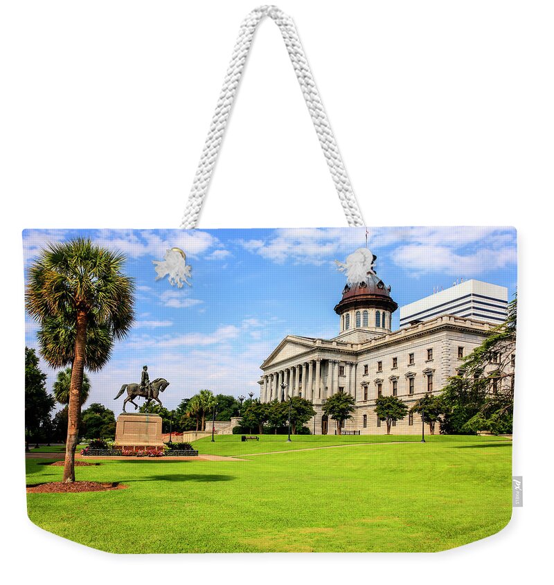 South Carolina Weekender Tote Bag featuring the photograph State Capitol Building SC #2 by Chris Smith