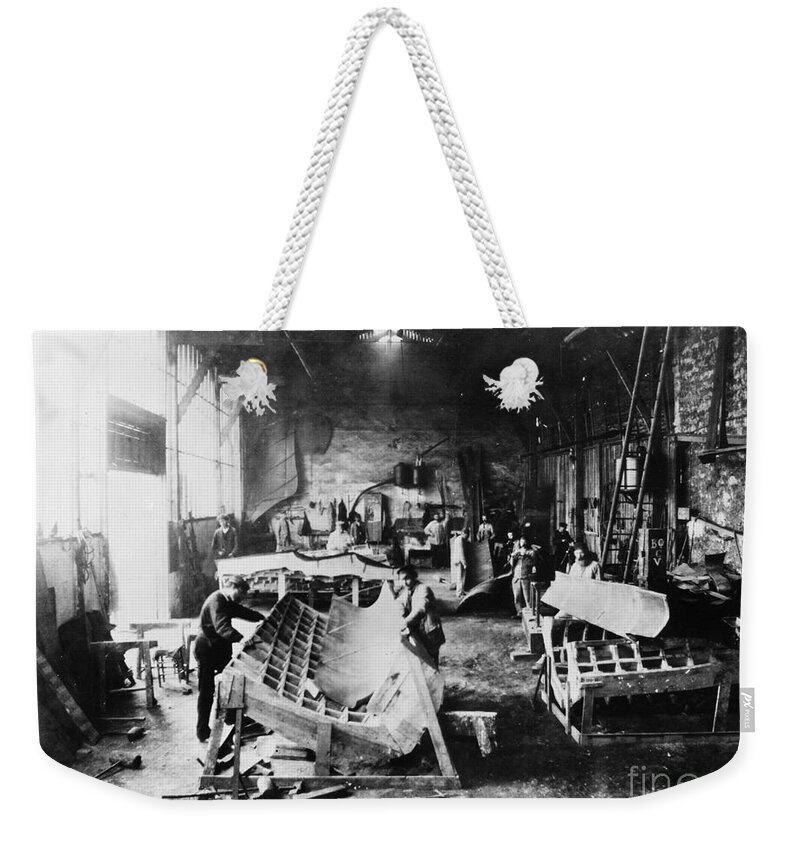 1883 Weekender Tote Bag featuring the photograph Statue Of Liberty, Paris #2 by Granger
