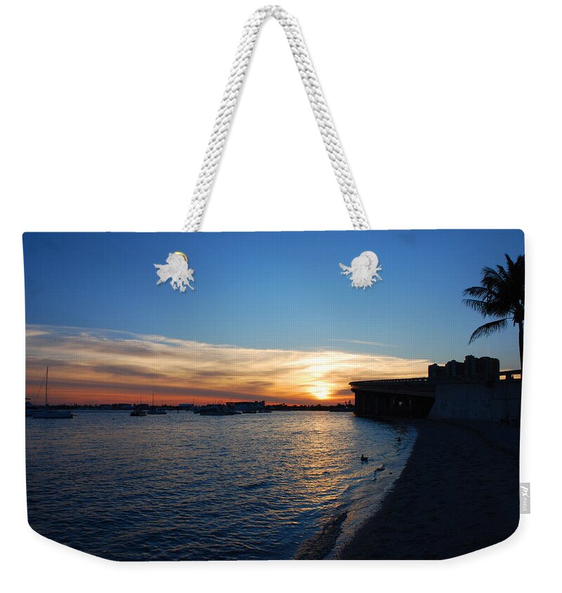  Weekender Tote Bag featuring the photograph 2- Sunset In Paradise by Joseph Keane