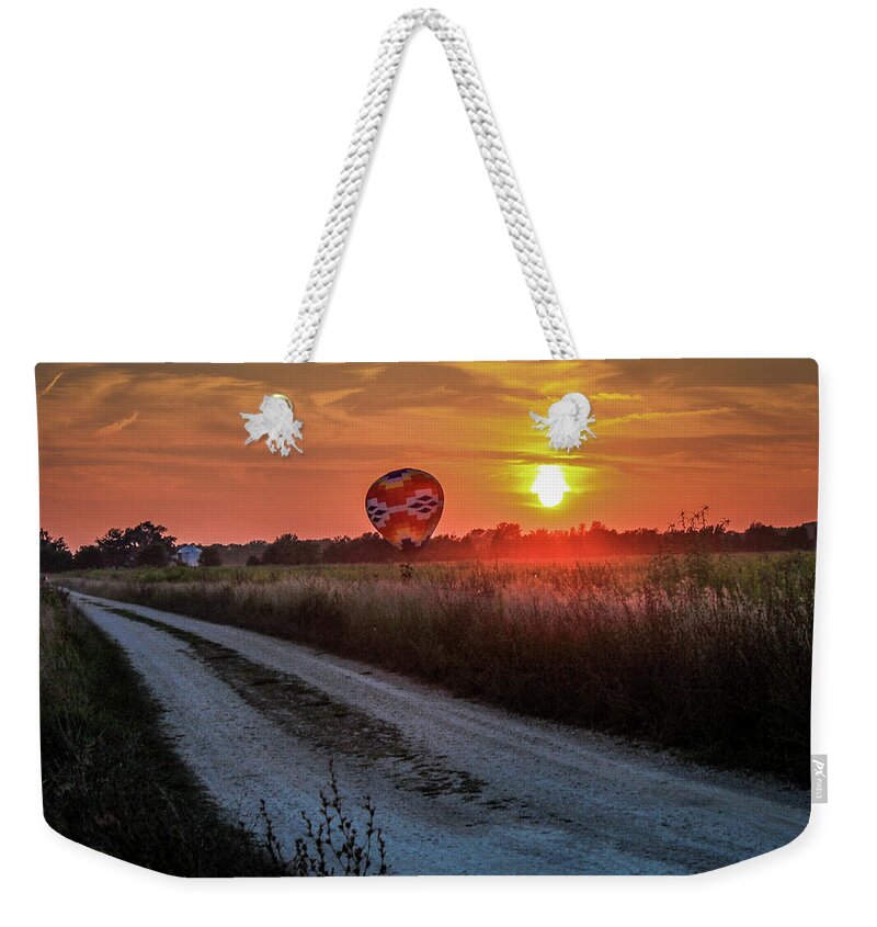  Weekender Tote Bag featuring the photograph Sunset #2 by Tony HUTSON