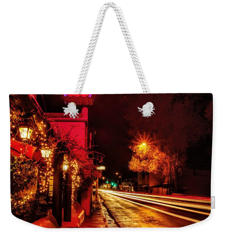 Taos Weekender Tote Bag featuring the photograph Taos Inn #3 by Diana Powell