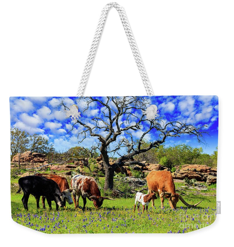 African Breed Weekender Tote Bag featuring the photograph Texas Hill Country #2 by Raul Rodriguez