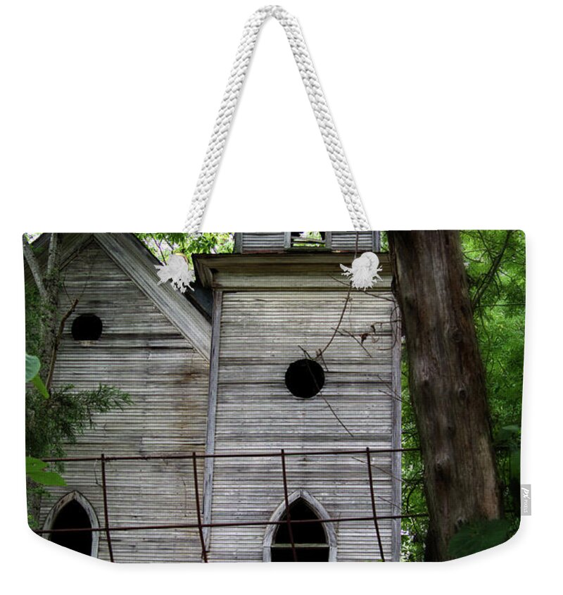 Church Weekender Tote Bag featuring the photograph The Abandoned Church #2 by George Taylor