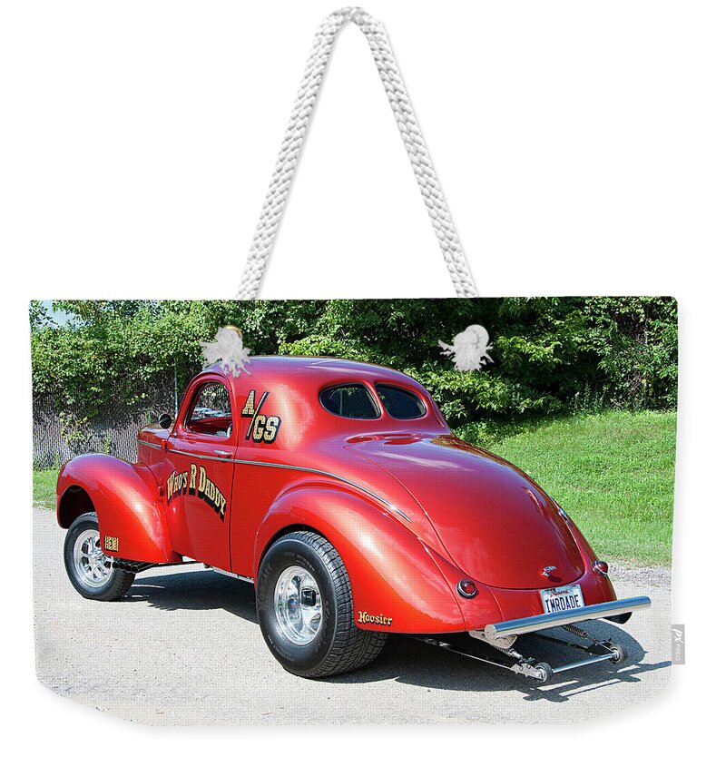 Willys Coupe Weekender Tote Bag featuring the photograph Willys Coupe #2 by Jackie Russo