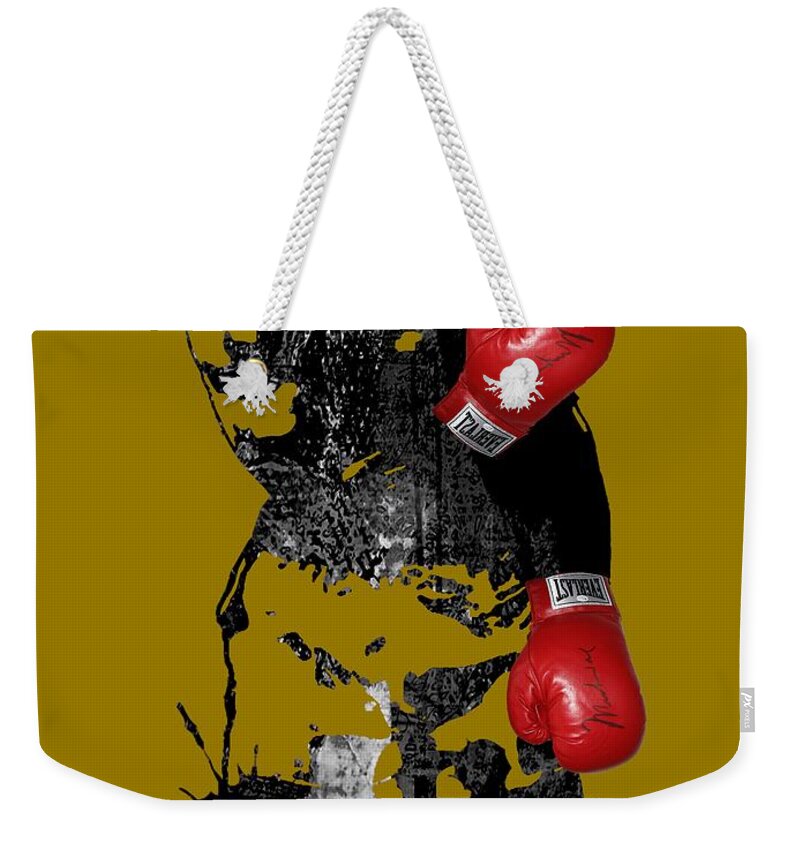 Sports Weekender Tote Bag featuring the mixed media Muhammad Ali Collection #20 by Marvin Blaine