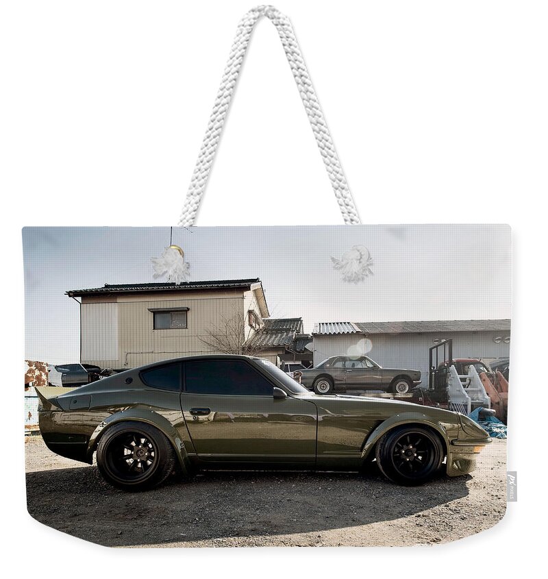 Tuned Weekender Tote Bag featuring the digital art Tuned #20 by Super Lovely