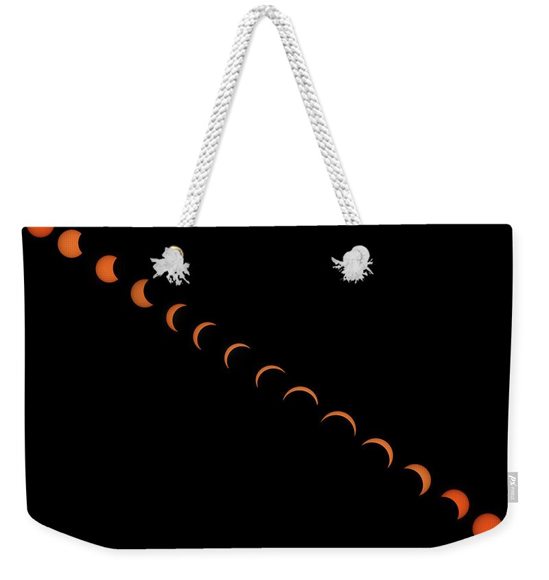 Eclipse Weekender Tote Bag featuring the photograph 2017 Solar Eclipse by Mark Allen
