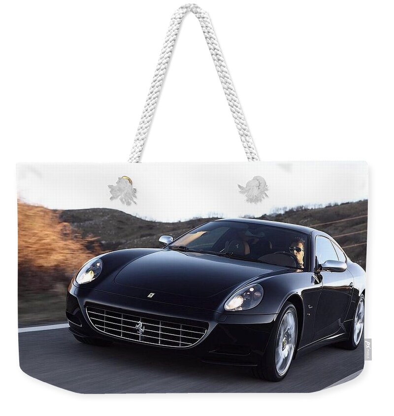 Ferrari Weekender Tote Bag featuring the photograph Ferrari #22 by Jackie Russo