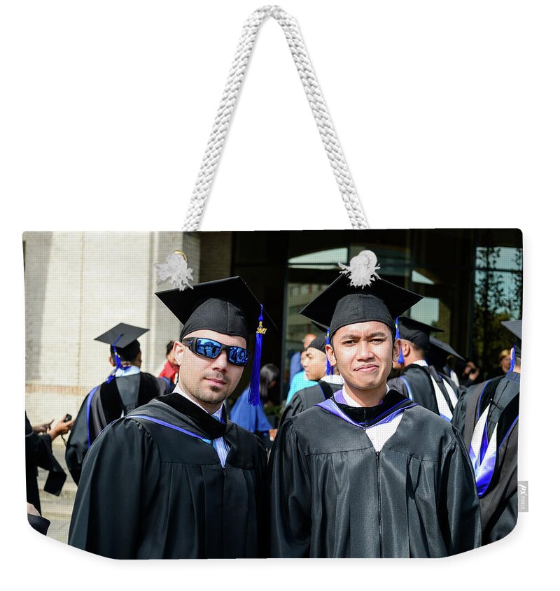  Weekender Tote Bag featuring the photograph MSM Graduation Ceremony 2017 #25 by Maastricht School Of Management