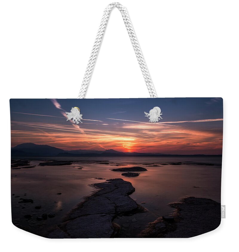 Ancient Weekender Tote Bag featuring the photograph Sirmione by Traven Milovich