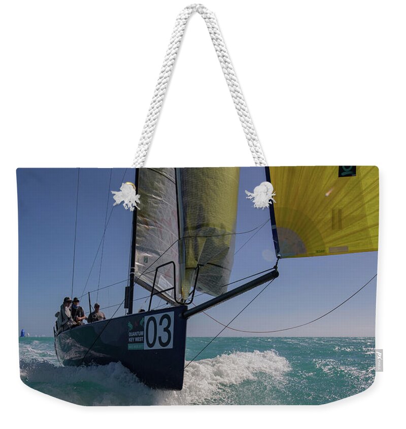Key Weekender Tote Bag featuring the photograph On A Roll by Steven Lapkin
