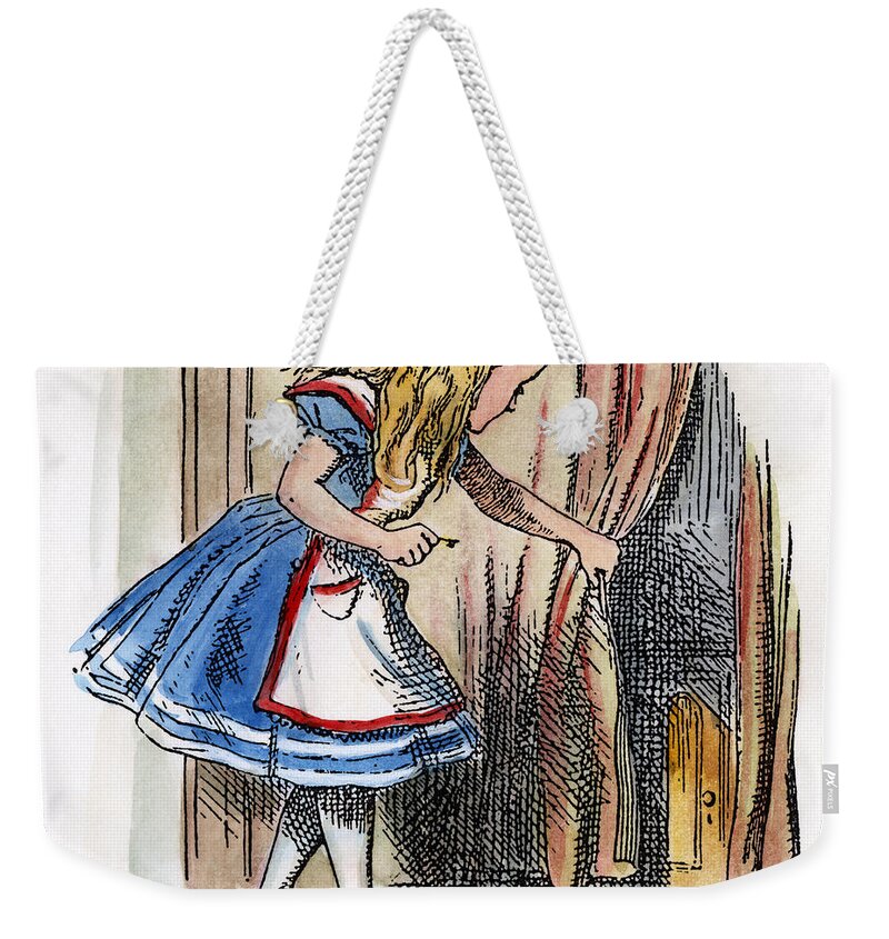 1865 Weekender Tote Bag featuring the painting Alice In Wonderland #26 by Granger