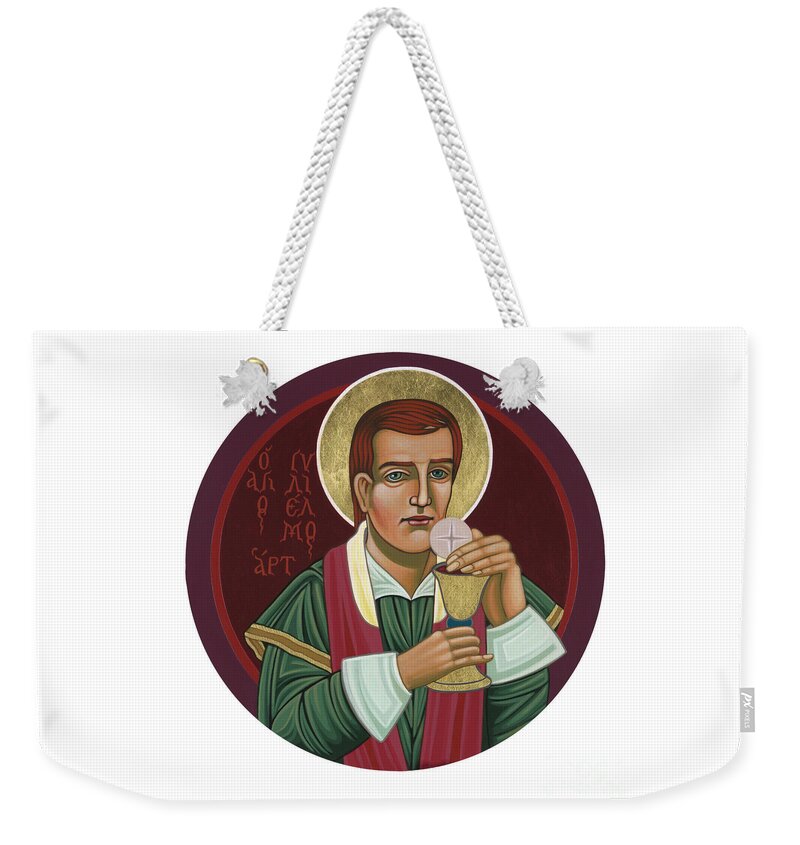 Holy Martyr Blessed William Hart-1583 Weekender Tote Bag featuring the painting 297 Holy Martyr Blessed William Hart -1583 by William Hart McNichols