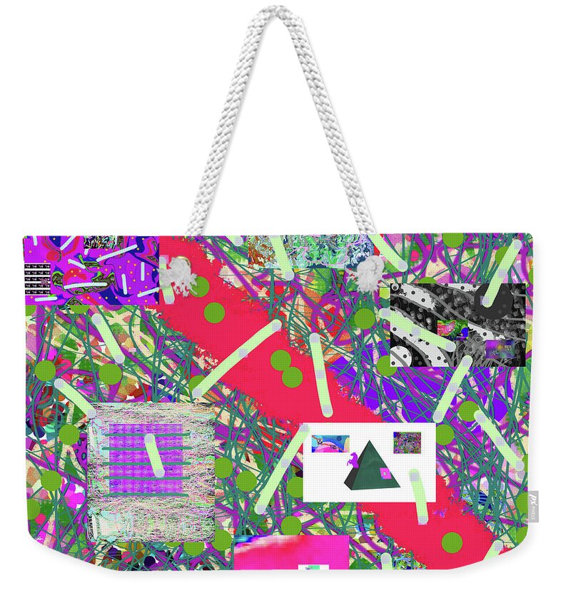 Walter Paul Bebirian Weekender Tote Bag featuring the digital art 3-18-2015cabcd by Walter Paul Bebirian